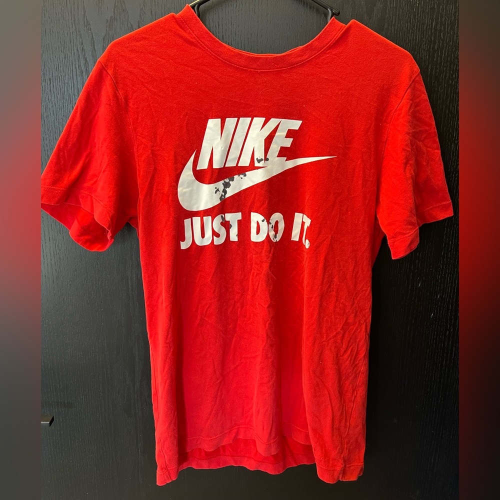 The Nike Tee Dri Fit Soft Red Shirt